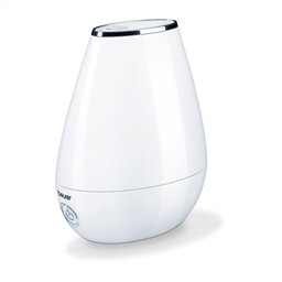 Beurer LB-37 Blanc Humidificateur d'air à ultrasons pour pièce jusqu'à 20m², silencieux, à faible consommation, avec diffuseur d'huiles essentielles