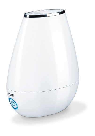 Beurer LB-37 Blanc Humidificateur d'air à ultrasons pour pièce jusqu'à 20m², silencieux, à faible consommation, avec diffuseur d'huiles essentielles