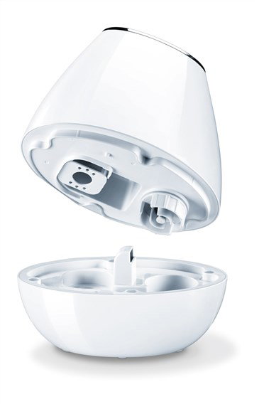 Beurer LB-37 Blanc Humidificateur d'air à ultrasons pour pièce jusqu'à 20m², silencieux, à faible consommation, avec diffuseur d'huiles essentielles