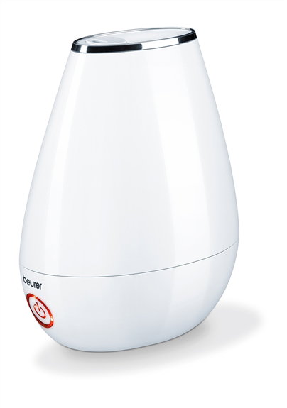 Beurer LB-37 Blanc Humidificateur d'air à ultrasons pour pièce jusqu'à 20m², silencieux, à faible consommation, avec diffuseur d'huiles essentielles