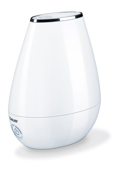 Beurer LB-37 Blanc Humidificateur d'air à ultrasons pour pièce jusqu'à 20m², silencieux, à faible consommation, avec diffuseur d'huiles essentielles