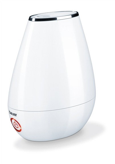 Beurer LB-37 Blanc Humidificateur d'air à ultrasons pour pièce jusqu'à 20m², silencieux, à faible consommation, avec diffuseur d'huiles essentielles