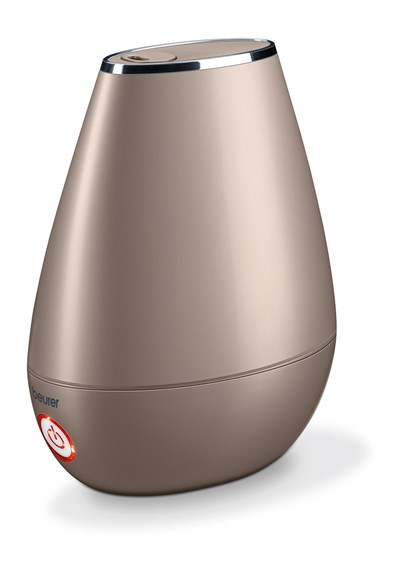 Beurer LB-37 Toffee Humidificateur d'air à ultrasons pour pièces jusqu'à 20m², silencieux, avec diffuseur d'huiles aromatiques