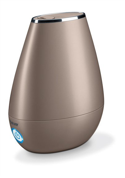 Beurer LB-37 Toffee Humidificateur d'air à ultrasons pour pièces jusqu'à 20m², silencieux, avec diffuseur d'huiles aromatiques