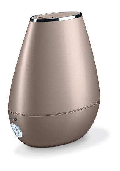 Beurer LB-37 Toffee Humidificateur d'air à ultrasons pour pièces jusqu'à 20m², silencieux, avec diffuseur d'huiles aromatiques