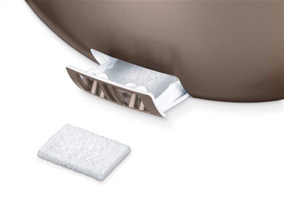 Beurer LB-37 Toffee Humidificateur d'air à ultrasons pour pièces jusqu'à 20m², silencieux, avec diffuseur d'huiles aromatiques