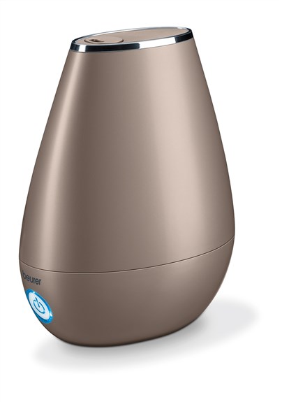 Beurer LB-37 Toffee Humidificateur d'air à ultrasons pour pièces jusqu'à 20m², silencieux, avec diffuseur d'huiles aromatiques
