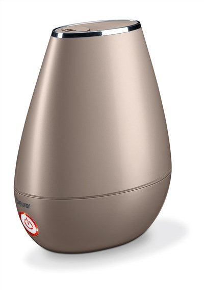Beurer LB-37 Toffee Humidificateur d'air à ultrasons pour pièces jusqu'à 20m², silencieux, avec diffuseur d'huiles aromatiques