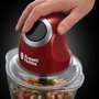 Russell Hobbs 24660-56 Picadora Desire - Mini hachoir électrique 200W avec bol en verre de 500ml pour ail, pesto, herbes et préparations pour bébé