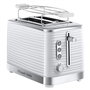 Russell Hobbs 24370-56 Tostador Inspire Blanc – Grille-pain avec Fonction Pain Congelé, Cancel, Réchauffer et Plateau Chauffant pour Croissants – Idéal pour le Petit Déjeuner