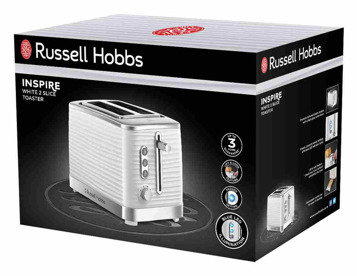 Russell Hobbs 24370-56 Tostador Inspire Blanc – Grille-pain avec Fonction Pain Congelé, Cancel, Réchauffer et Plateau Chauffant pour Croissants – Idéal pour le Petit Déjeuner Russell Hobbs 24370-56 Tostador Inspire Blanc – Grille-pain avec Fonction Pain Congelé, Cancel, Réchauffer et Plateau Chauffant pour Croissants – Idéal pour le Petit Déjeuner