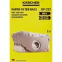 Karcher Paquet de 5 sachets filtres papier double épaisseur haute résistance pour modèles WD2200 / A2003 / 2004 / 2054Me