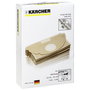 Karcher Sachet filtre papier à deux épaisseurs, paquet de 5 pièces pour WD2200 / A2003 / 2004 / 2054Me