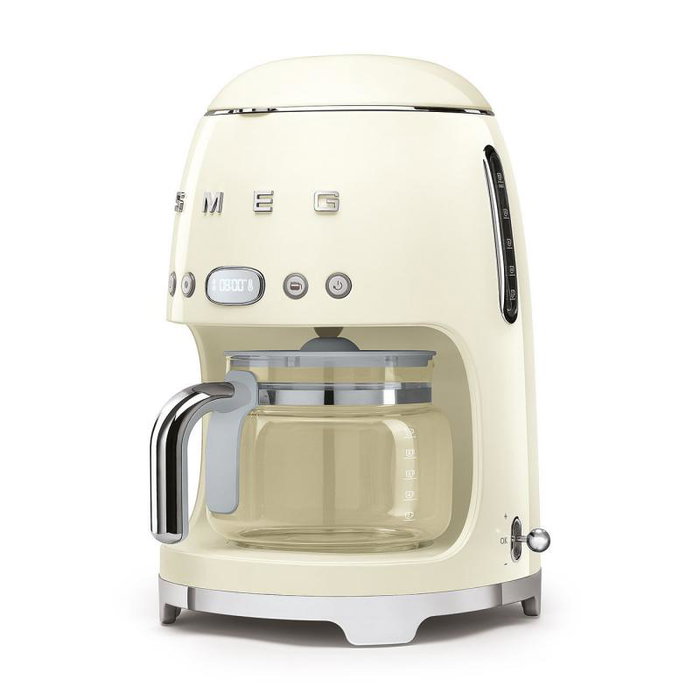 Smeg Machine à café DCF02CREU Crème - Cafetière filtre Smeg