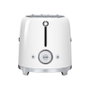 SMEG Grille-pain TSF01WHEU 2 tranches Blanc Inox 950W 6 niveaux de brunissage