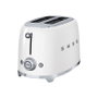 SMEG Grille-pain TSF01WHEU 2 tranches Blanc Inox 950W 6 niveaux de brunissage