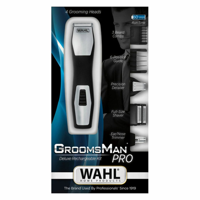Wahl Groomsman Pro - Tondeuse à barbe et corps multifonctions - Noir / Argent