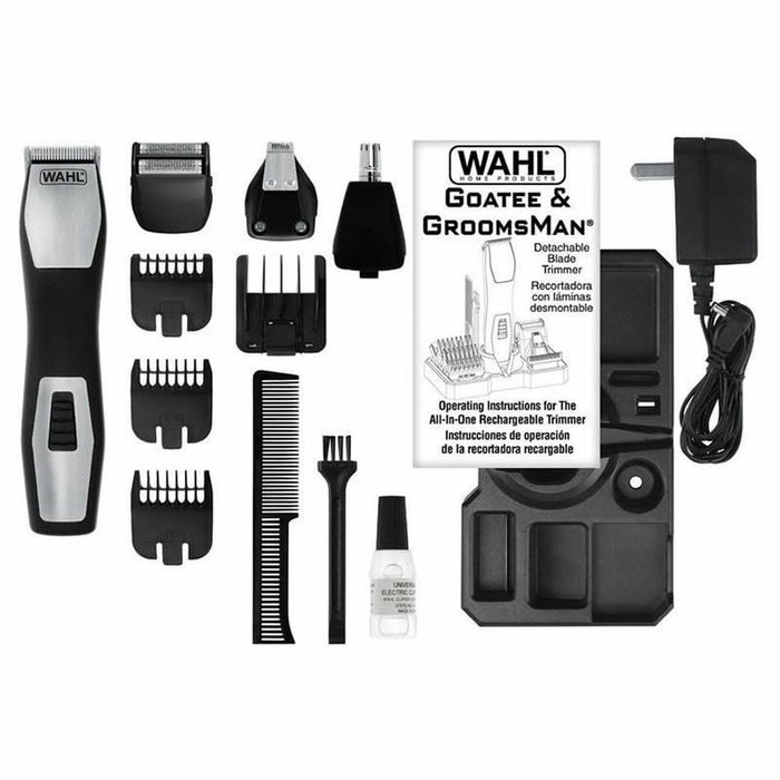 Wahl Groomsman Pro - Tondeuse à barbe et corps multifonctions - Noir / Argent