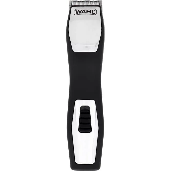 Wahl Groomsman Pro - Tondeuse à Barbe et Moustache Rechargeable 2,4 V - Autonomie 60 min - Avec 6 Sabots et Accessoires - Noir Argent Wahl Groomsman Pro - Tondeuse à Barbe et Moustache Rechargeable 2,4 V - Autonomie 60 min - Avec 6 Sabots et Accessoires - Noir Argent