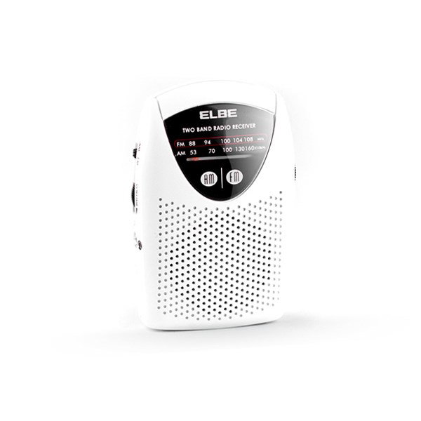 Elbe RF-50 Radio de poche AM/FM Blanche Elbe RF-50 Radio de poche AM/FM Blanche