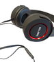 Elbe AU-813-NR Casque audio avec micro noir et rouge, design ergonomique et ajustable, léger et confortable pour de longues sessions