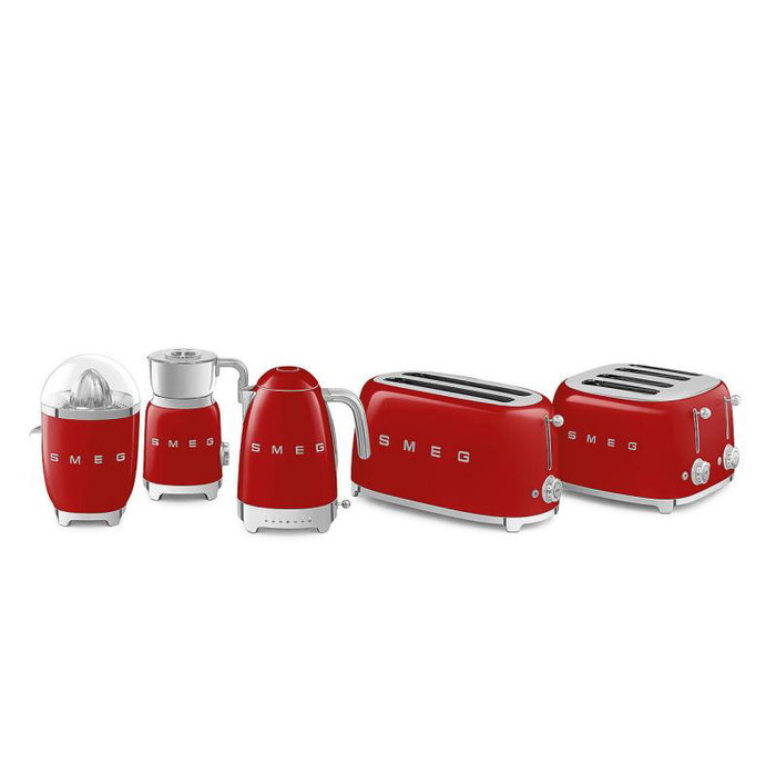 Smeg Bouilloire Électrique KLF04RDEU Rouge, 1.7 Litres, Rétro, Pour Café et Thé