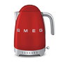 Smeg Bouilloire Électrique KLF04RDEU Rouge, 1.7 Litres, Rétro, Pour Café et Thé