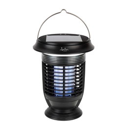 Jata Hogar Atrapa-moustiques Lampe Solaire 5W 40m² Ø16,5x21,5cm Intérieur Extérieur Rechargeable USB LED UV