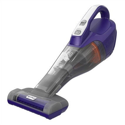 Black+Decker DVB-315-JP Aspirateur Balai Cyclonique Sans Fil 12V Lithium avec Tête Spéciale Poils d'Animaux et Brosse Caoutchouc