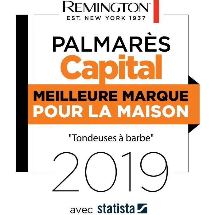 Remington PG6030 Tondeuse Barbier Multifonction Homme avec 4 Têtes et 10 Accessoires pour Barbe, Cheveux et Nez/Oreilles