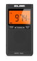 Elbe RF-94 Radio numérique AM/FM portable avec grand écran rétroéclairé, casque inclus, mémoire pour 40 stations