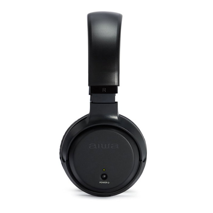 Aiwa WHF-930D Casque Audio Stéréo RF sans Fil Noir +, pour TV avec Base de Charge, Portée 100m