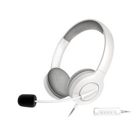 Energy Sistem Office 3 - Casque audio filaire avec micro, jack 3,5 mm et USB, blanc