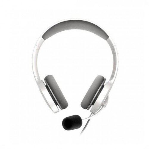 Energy Sistem Office 3 - Casque audio filaire avec micro, jack 3,5 mm et USB, blanc