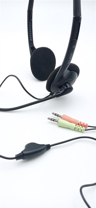 Elbe AU-660-MIC Casque avec microphone pour télé-travail - Réduction de bruit, réglage du volume sur câble, confortable et léger Elbe AU-660-MIC Casque avec microphone pour télé-travail - Réduction de bruit, réglage du volume sur câble, confortable et léger