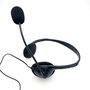 Elbe AU-660-MIC Casque avec microphone pour télé-travail - Réduction de bruit, réglage du volume sur câble, confortable et léger