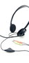 Elbe AU-660-MIC Casque avec microphone pour télé-travail - Réduction de bruit, réglage du volume sur câble, confortable et léger