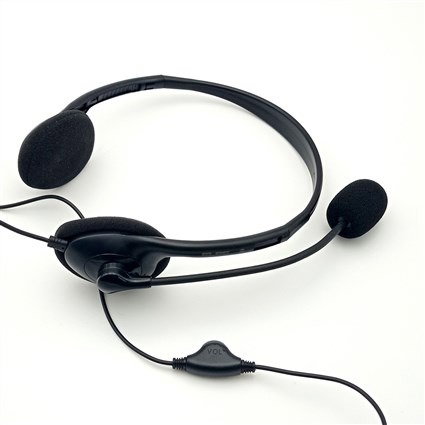 Elbe AU-660-MIC Casque avec microphone pour télé-travail - Réduction de bruit, réglage du volume sur câble, confortable et léger Elbe AU-660-MIC Casque avec microphone pour télé-travail - Réduction de bruit, réglage du volume sur câble, confortable et léger