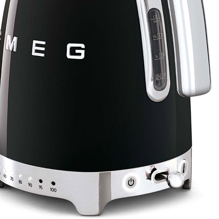 SMEG Bouilloire électrique KLF04BLEU, noire, 1.7L SMEG Bouilloire électrique KLF04BLEU, noire, 1.7L