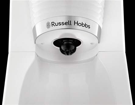 Russell Hobbs 24390-56 Cafetière Inspire Blanche avec détails en acier inoxidable - Machine à café filtre