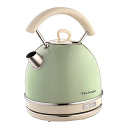 Ariete 2877/04 - Bouilloire électrique Vintage 1,7 L - Vert - Design rétro, filtre anti-calcaire amovible, arrêt automatique