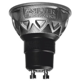Silver LED GU10 5W Ampoule Dicroïque 3000K Blanc Chaud 470lm A+