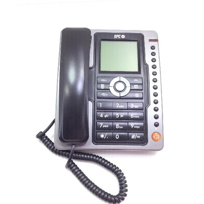 SPC Téléphone Fixe Office Pro Noir - 3604N - 7 Mémoires Directes, Mains Libres, Écran LCD, 99 Appels Reçus SPC Téléphone Fixe Office Pro Noir - 3604N - 7 Mémoires Directes, Mains Libres, Écran LCD, 99 Appels Reçus