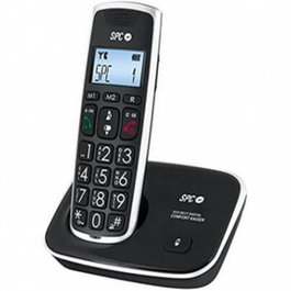 SPC 7608N Téléphone DECT Confort Kaiser Noir - Son Amplifié pour Personnes Âgées