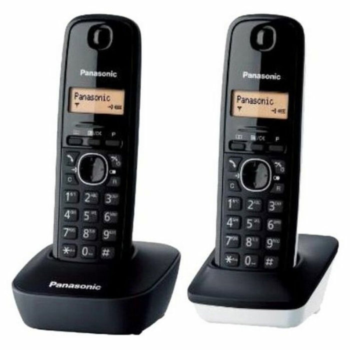 Téléphone Sans Fil Panasonic KX-TG1612 Noir Noir/Blanc Téléphone Sans Fil Panasonic KX-TG1612 Noir Noir/Blanc