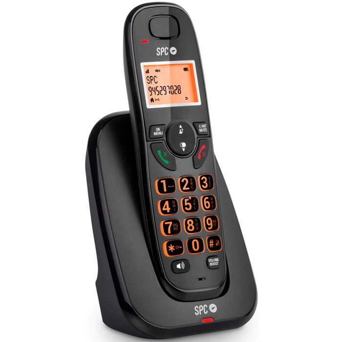 SPC 7331N Téléphone sans fil KAIRO Noir avec écran et répondeur