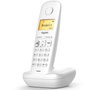 Gigaset A270 Téléphone Fixe Sans Fil DECT Blanc avec Répertoire 50 Contacts et Fonction Mains Libres