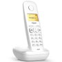 Gigaset A270 Téléphone Fixe Sans Fil DECT Blanc avec Répertoire 50 Contacts et Fonction Mains Libres