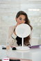 Beurer BS-45 Miroir Cosmétique avec Lumière LED et Miroir Grossissant 5x - Miroir de Table à Rotation 360°