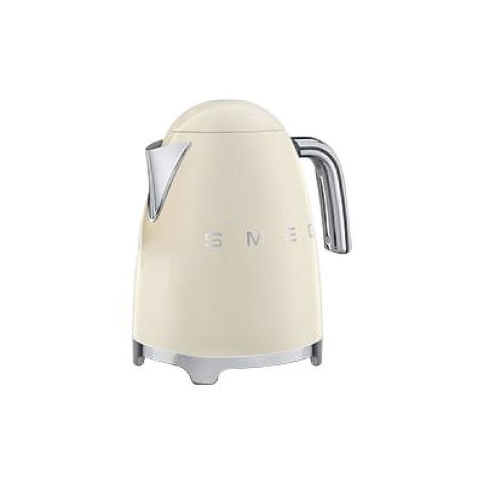 Smeg Bouilloire Électrique Crème KLF03CREU - Rétro, 1,7 L, 3000 W, Arrêt Automatique, Sécurité Antibrûlure, Couvercle Verrouillable